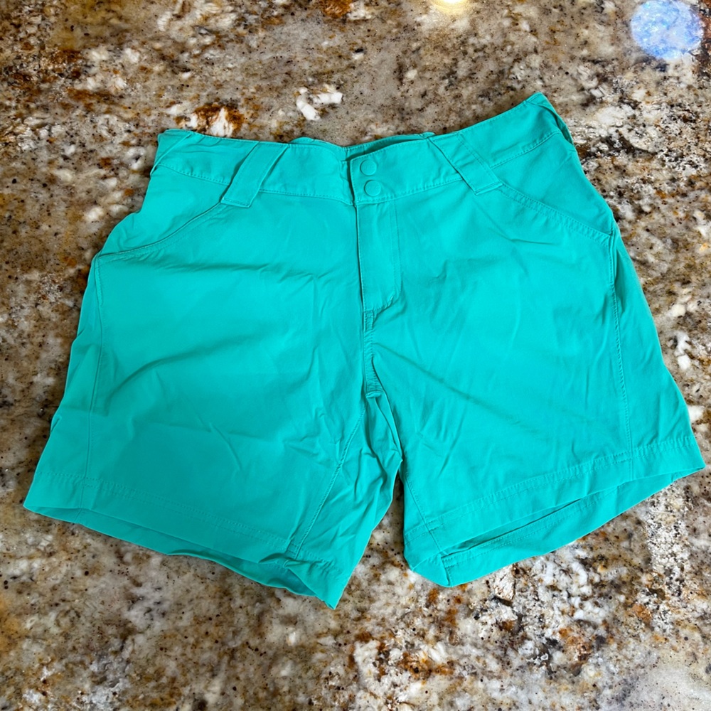 Columbia PFF Nylon Shorts in Green Size S Small EXC